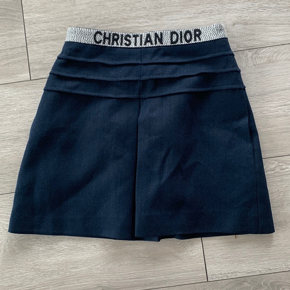 Christian Dior blue skirt high waist